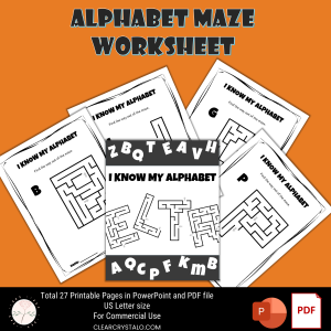 Alphabet Maze Worksheet