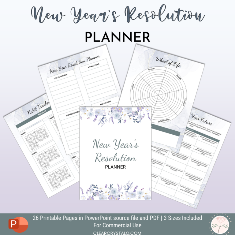 New Year’s Resolution Planner